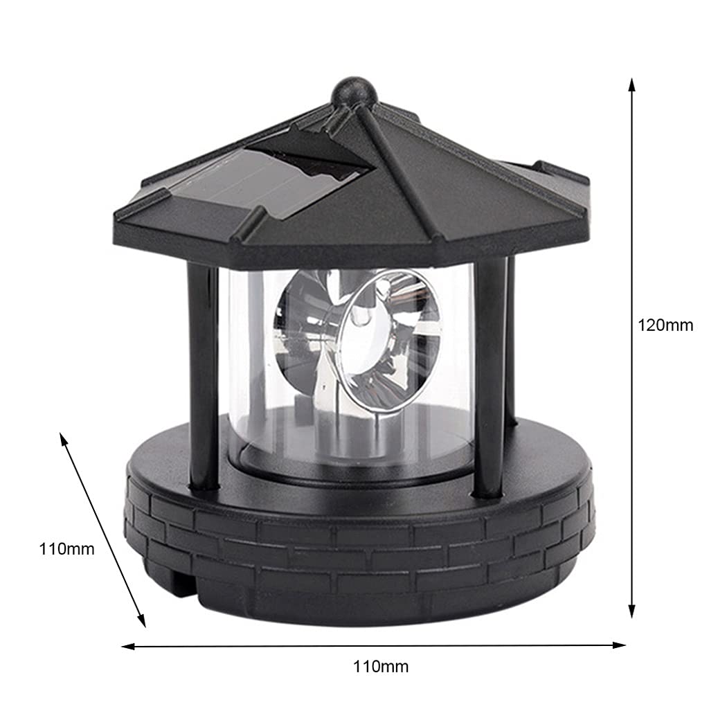 2 Pieces Solar Powered Lighthouse Shape Light T375990