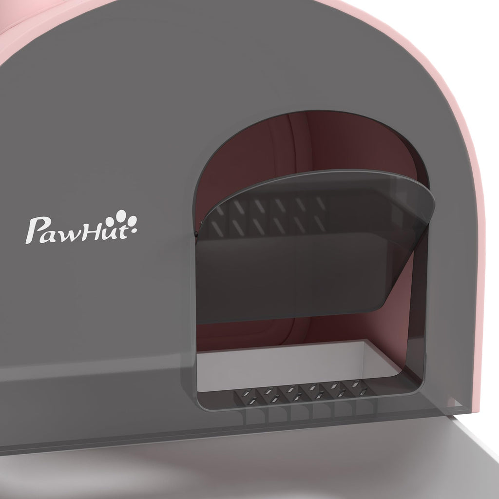 Pink Covered Cat Litter Box with Scoop B66360