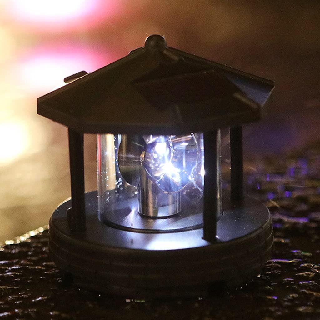 2 Pieces Solar Powered Lighthouse Shape Light T375990