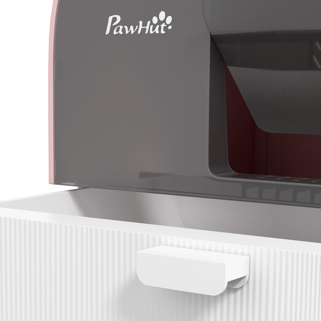 Pink Covered Cat Litter Box with Scoop B66360