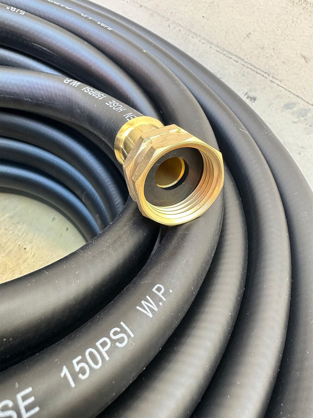 100 ft x 5/8" Black Rubber Garden Hose X39662