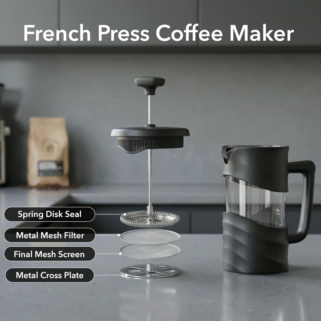 12oz French Press Coffee Maker F1305