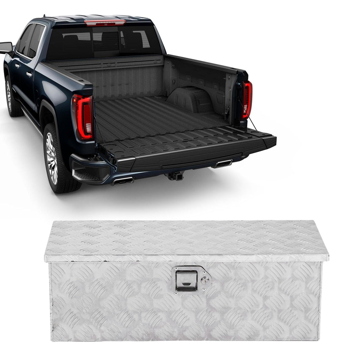Aluminum Lockable Truck Bed Tool Box I4643