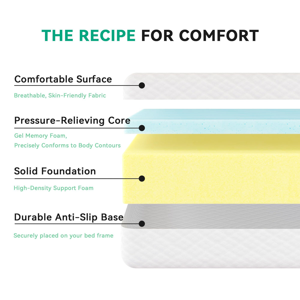 6 Inch Twin Memory Foam Mattress X29537