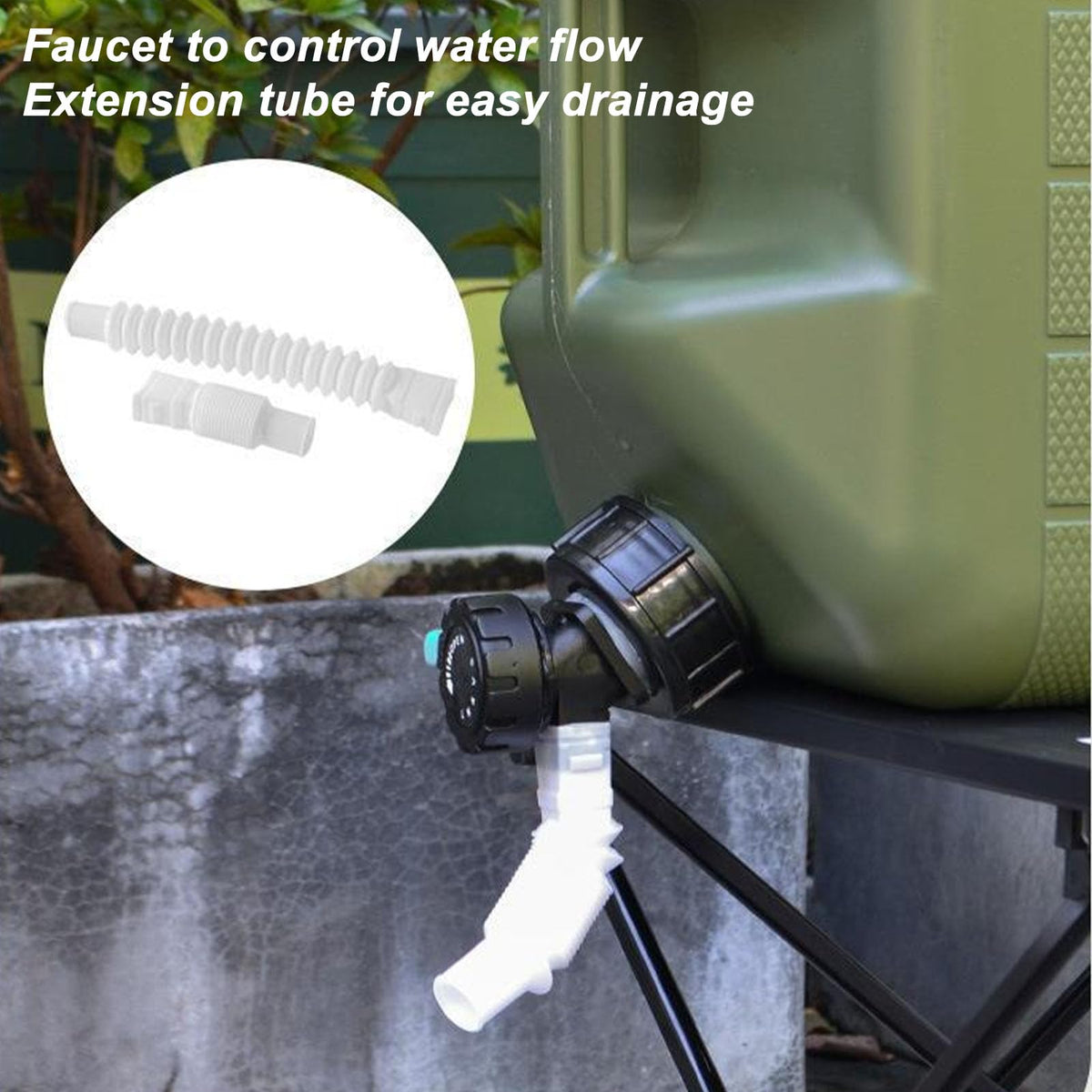 10L Green Camping Water Container with Faucet P78755