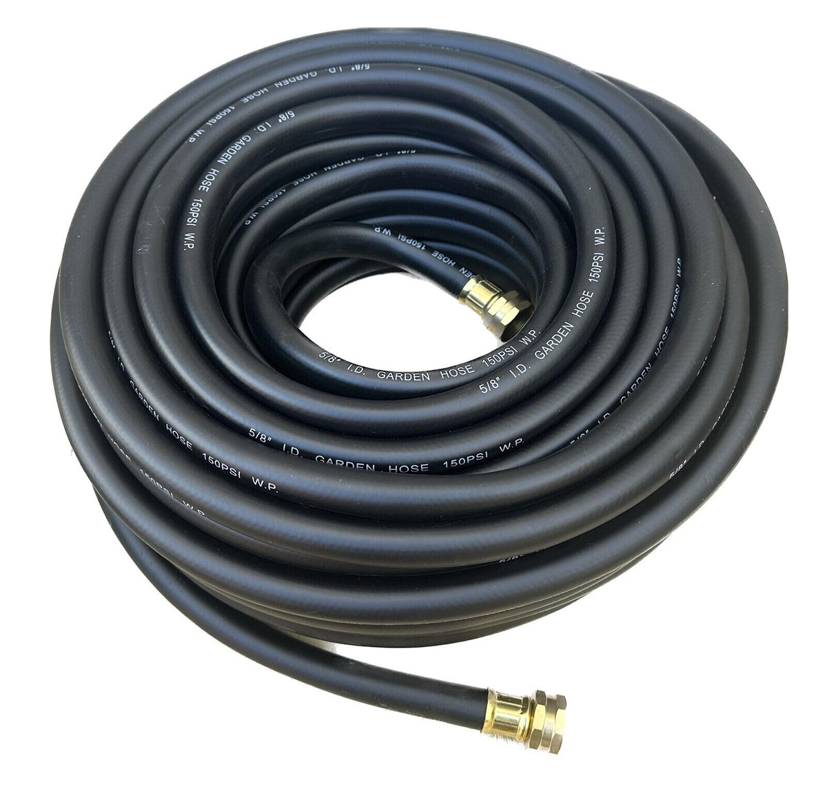 100 ft x 5/8" Black Rubber Garden Hose X39662