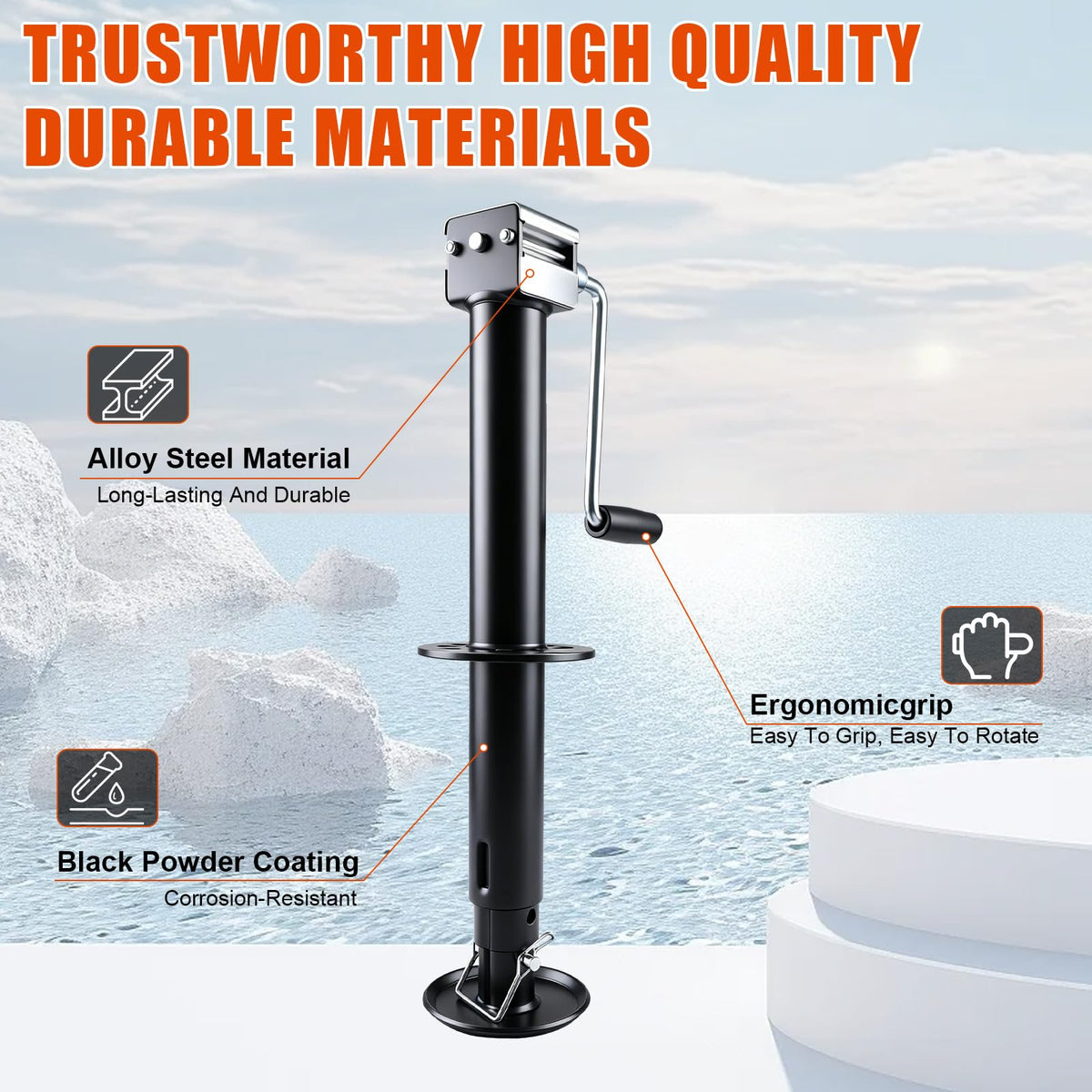 23" Lift Drop Leg Trailer Jack R8232