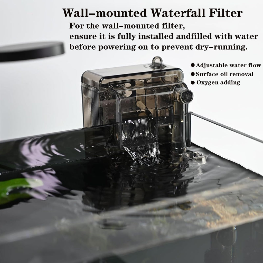 2.8 Gallon Aquarium Starter Kit with LED and Filter Pump V16300