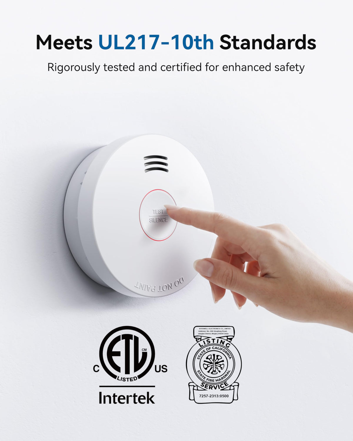 10 Year Battery Photoelectric Smoke Detector P21444