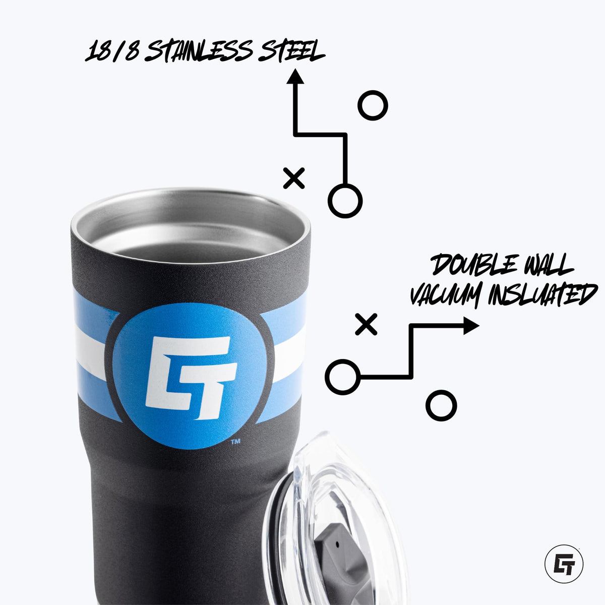 20oz Purple Stainless Steel Tumbler V655088
