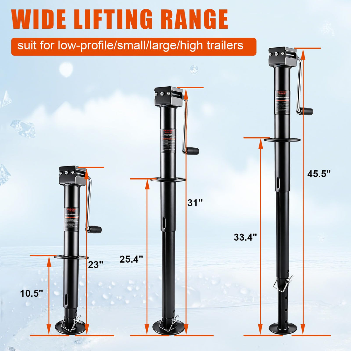 23" Lift Drop Leg Trailer Jack R8232