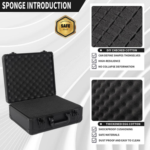 12 Inch Hard Shell Carrying Case with Pre-Diced Foam Z518