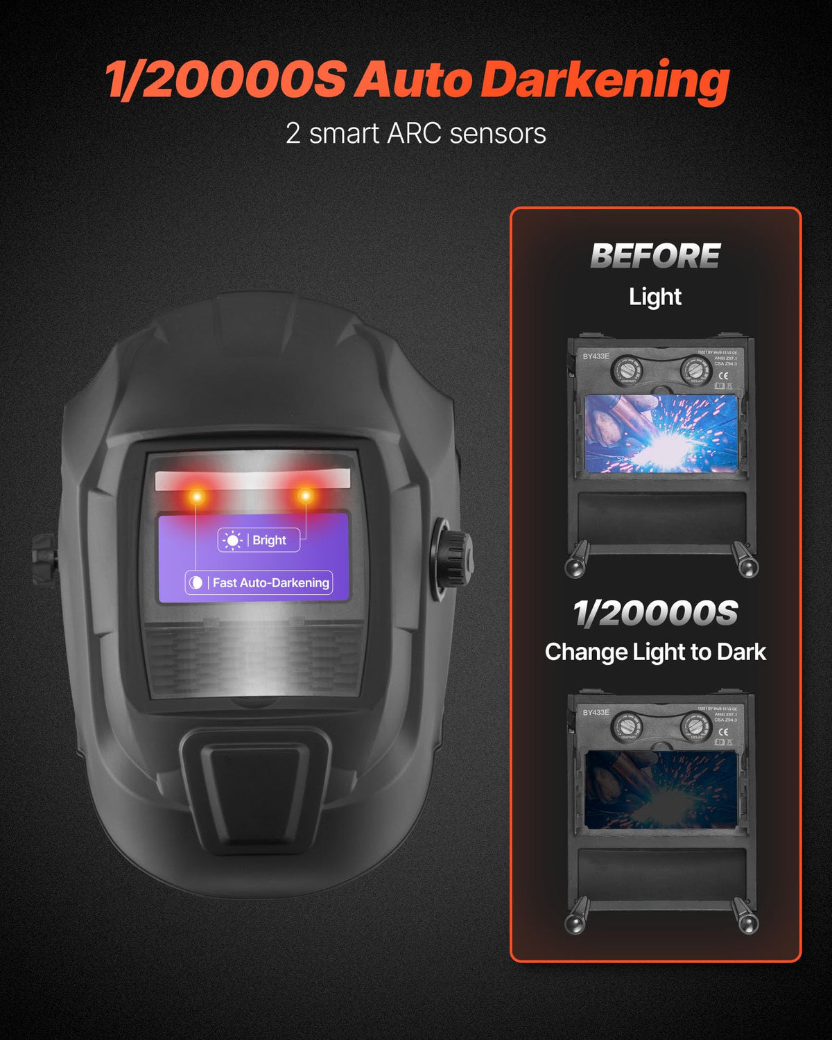 Auto Darkening True Color Welding Helmet O14690