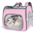 Airline Approved Cat Soft-Sided Carrier Backpack Up to 12 lbs Pink D11205