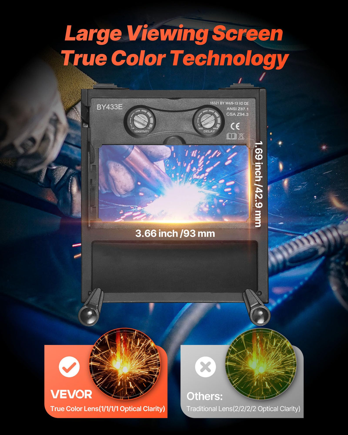 Auto Darkening True Color Welding Helmet O14690